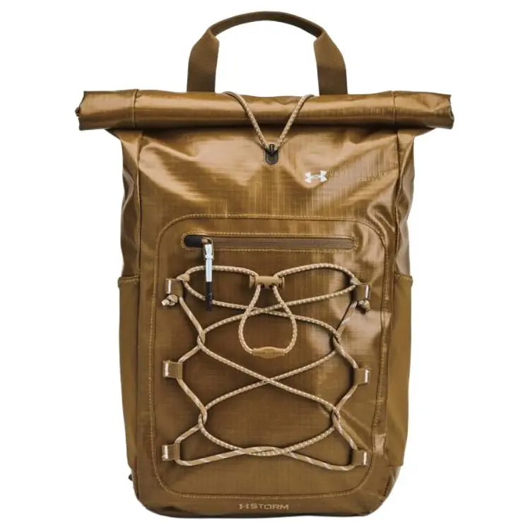 Under Armour Summit Backpack – Unisex Sporty Polyester Daypack in Coyote Brown