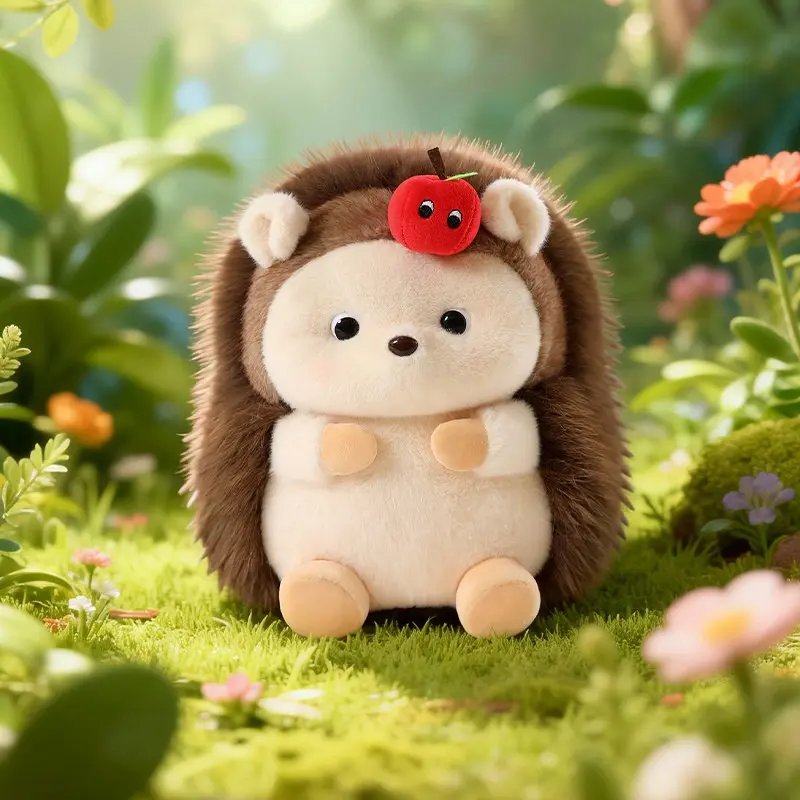 Cartoon Apple Hedgehog Plush Toy, Soft Fluffy Stuffed Animal, Room Decor, Birthday Gift, Mother's Day, Graduation, Wedding, Thanksgiving, Christmas