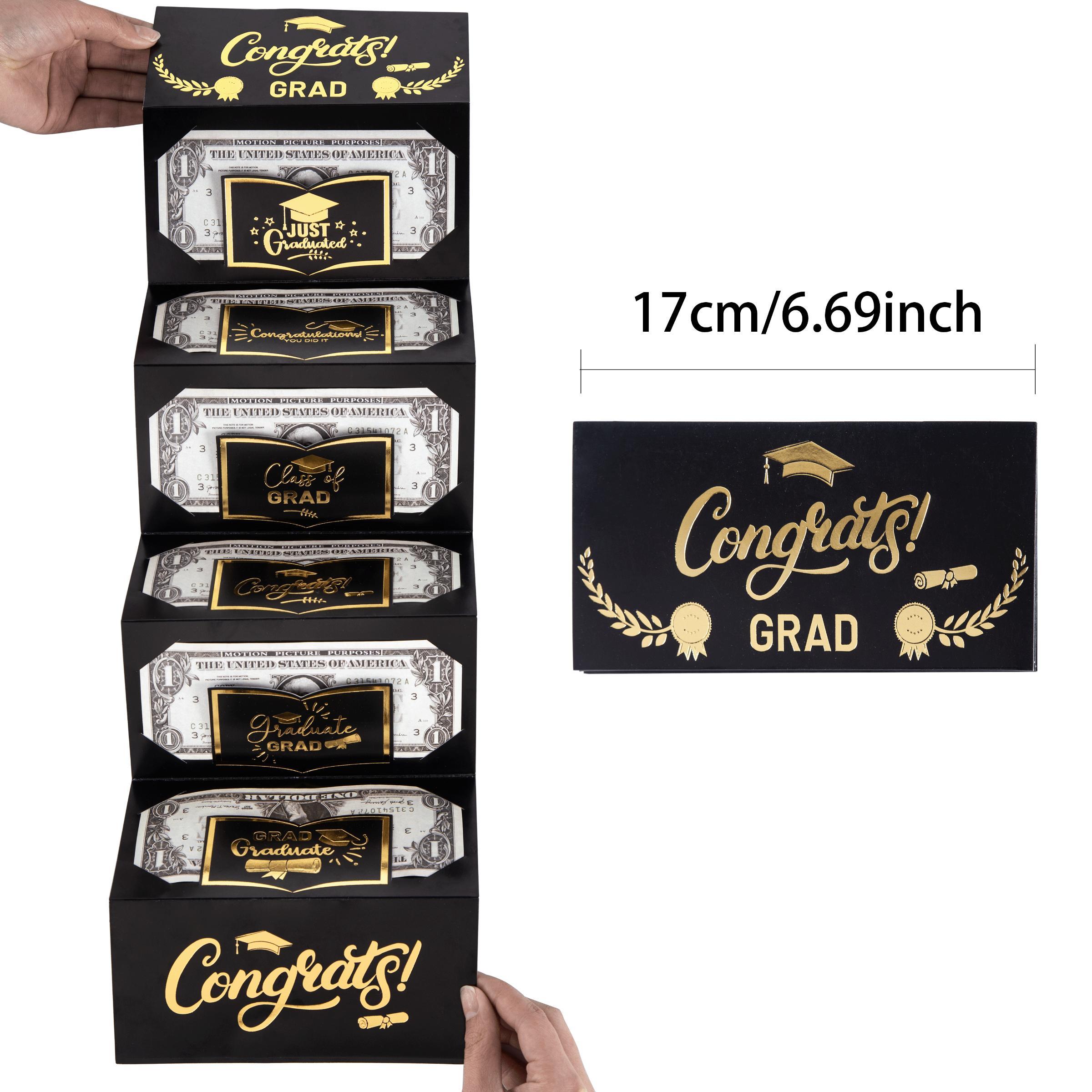 Graduation Season Gift, 1 Count Creative Money Holder with Gift Box, 1 Count Graduation Greeting Card, Party Supplies for Graduation Ceremony, Graduation Gifts