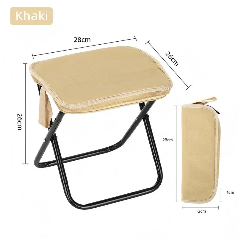 Portable Folding Stool – Lightweight Camping Chair for Outdoor Fishing Picnic, Compact Pocket Seat for Travel