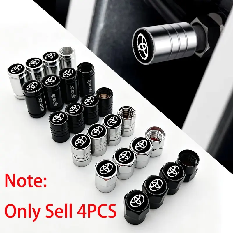 Car Keychain Suede Keyring with Tire Valve Caps Tyre Rim Stem Covers For Toyota Corolla C-hr Rav4 86 Avensis T25 Auris Land Cruiser Yaris Hilux Prius Camry
