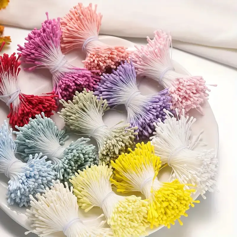 400 Multicolor Polyester Artificial Flower Stems, Soft Touch Handmade Bouquet Decorations, Elegant Flower Design, DIY Floral Arrangements, DIY Bouquets, Decorative Fake Flower, Faux Flower Decor, Home Decoration, Weddings, Parties