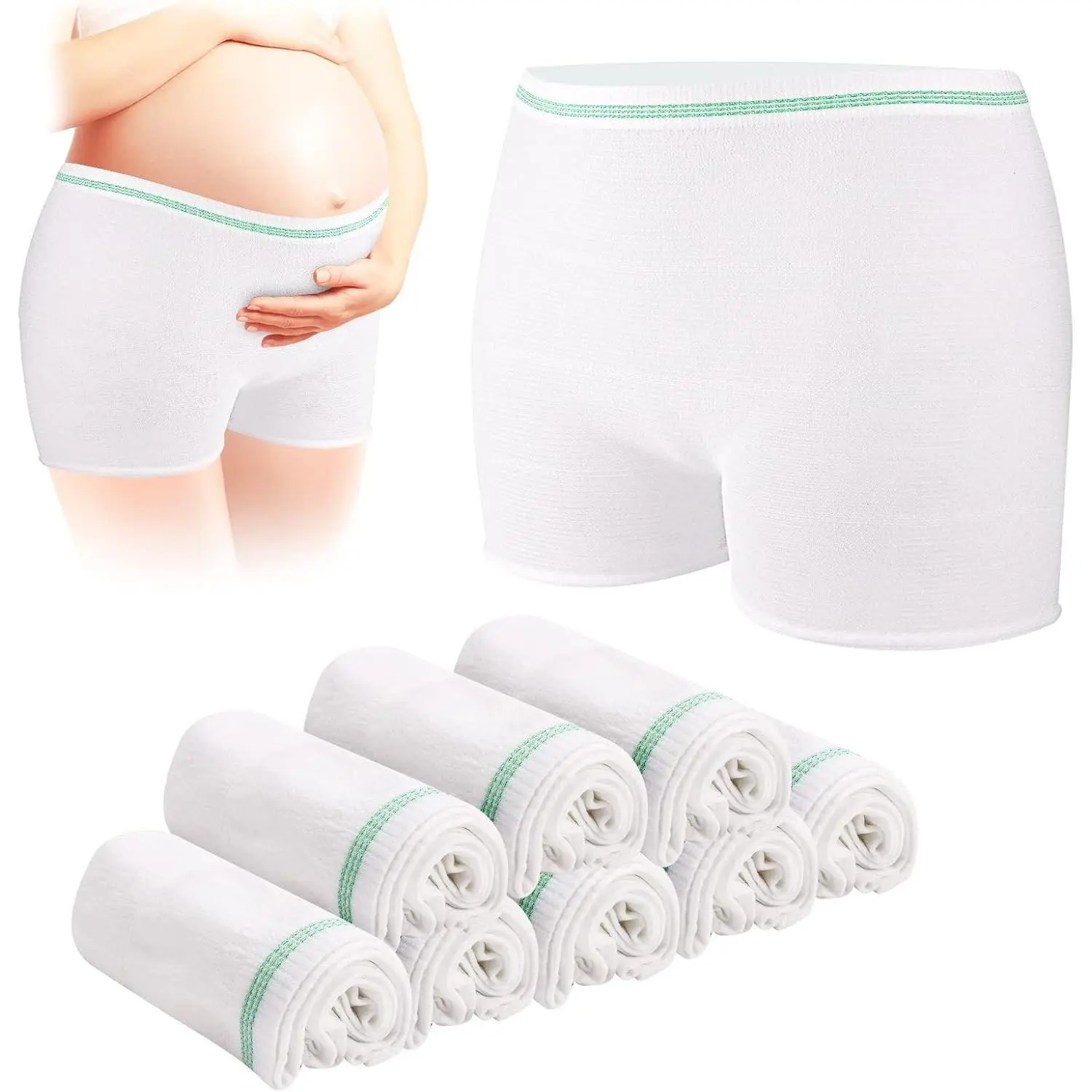 Mesh Underwear Postpartum High Waist Stretchy Postpartum Essentials | Postpartum Underwear Reusable Breathable Soft Stretchy Hospital Underwear Women,Post Surgical C-Section Recovery Mesh Panties