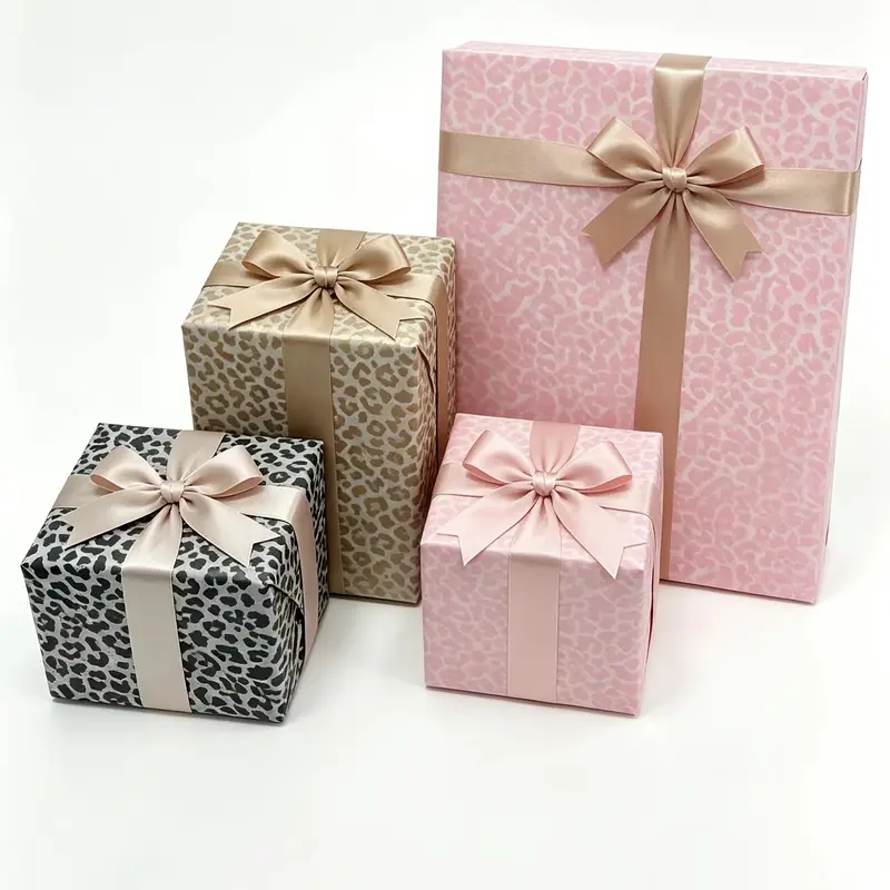 New leopard print tissue paper, Gift wrapping supplies, available in 3 colors, ideal for gift and flower wrapping a must-have for florists, suitable for Mother's Day, Father's Day, Valentine's Day, Christmas, anniversaries, bouquet lining