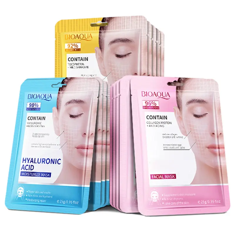 BIOAQUA Hyaluronic Acid + Collagen + Retinol Face Mask Set 30PCS |   Moisturizing Facial Sheet Mask for Dry Skin, Skincare Gift for Women
