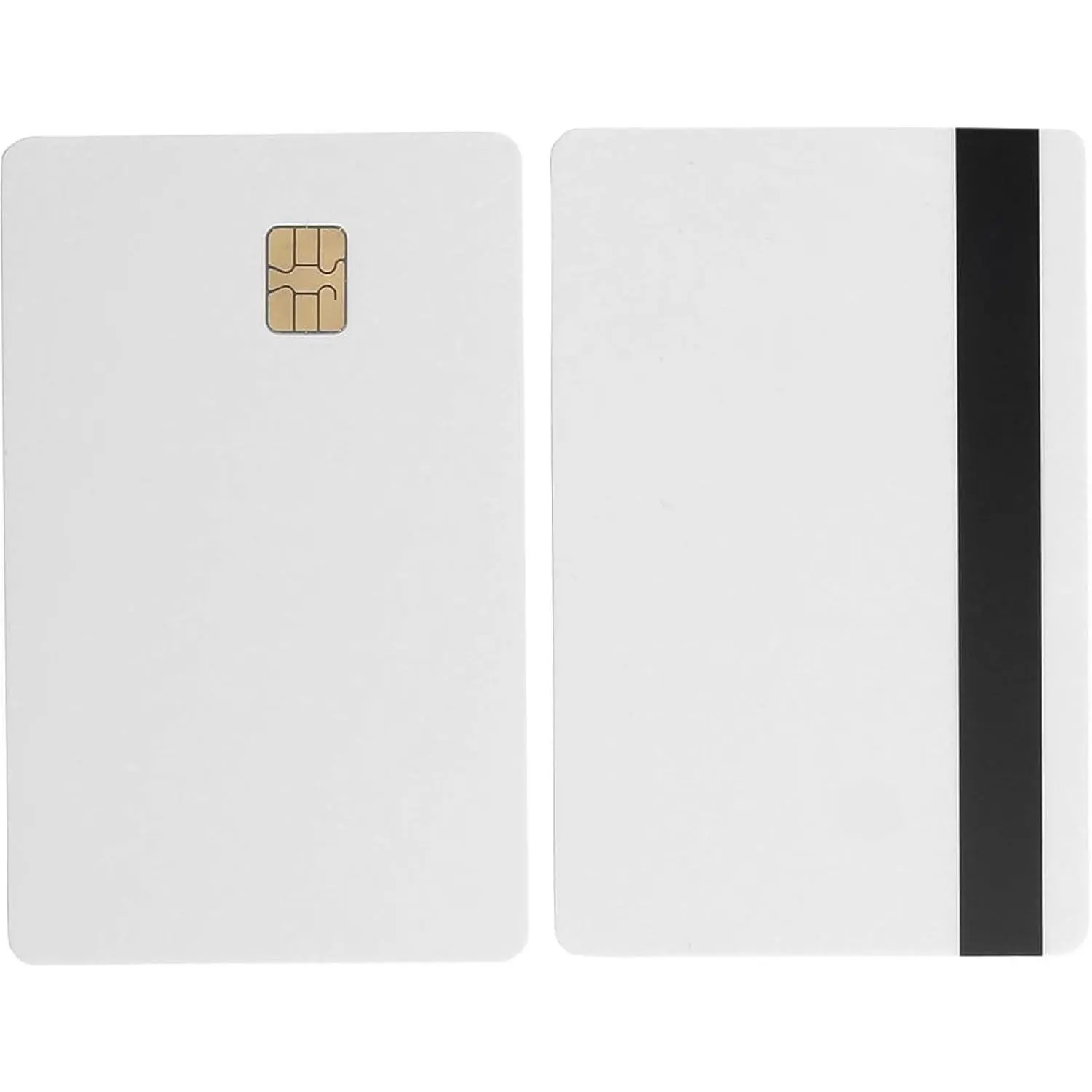 10-Pack SLE4442 Chip Cards, High Coercivity (HiCo) 2-Track Mag Stripe, Standard Size 5/16inch (8.4mm) for Women's Blouses & Shirts Accessory Use, General Use