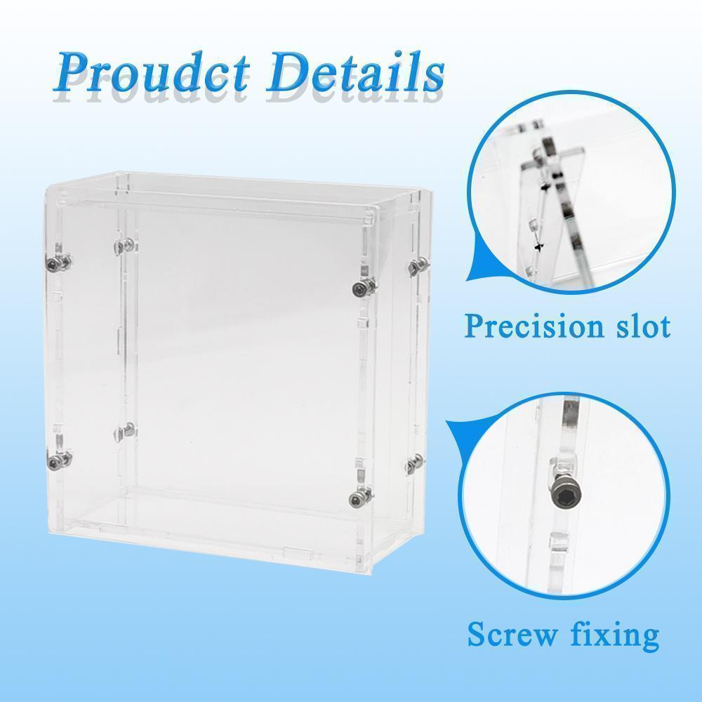 Bob 1/64 Model Car Display Case (without cars in pictures) For Hotwheels Acrylic Transparent High Grade Screw Fixed Display Box