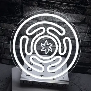 Vibrant Hekate's Wheel LED Neon Sign, Charming Magic Goddess Symbol Wall Hanging Art Luminous Neon Light, Suitable for Bedroom, Haunted House Game Room, Party, Game Room
