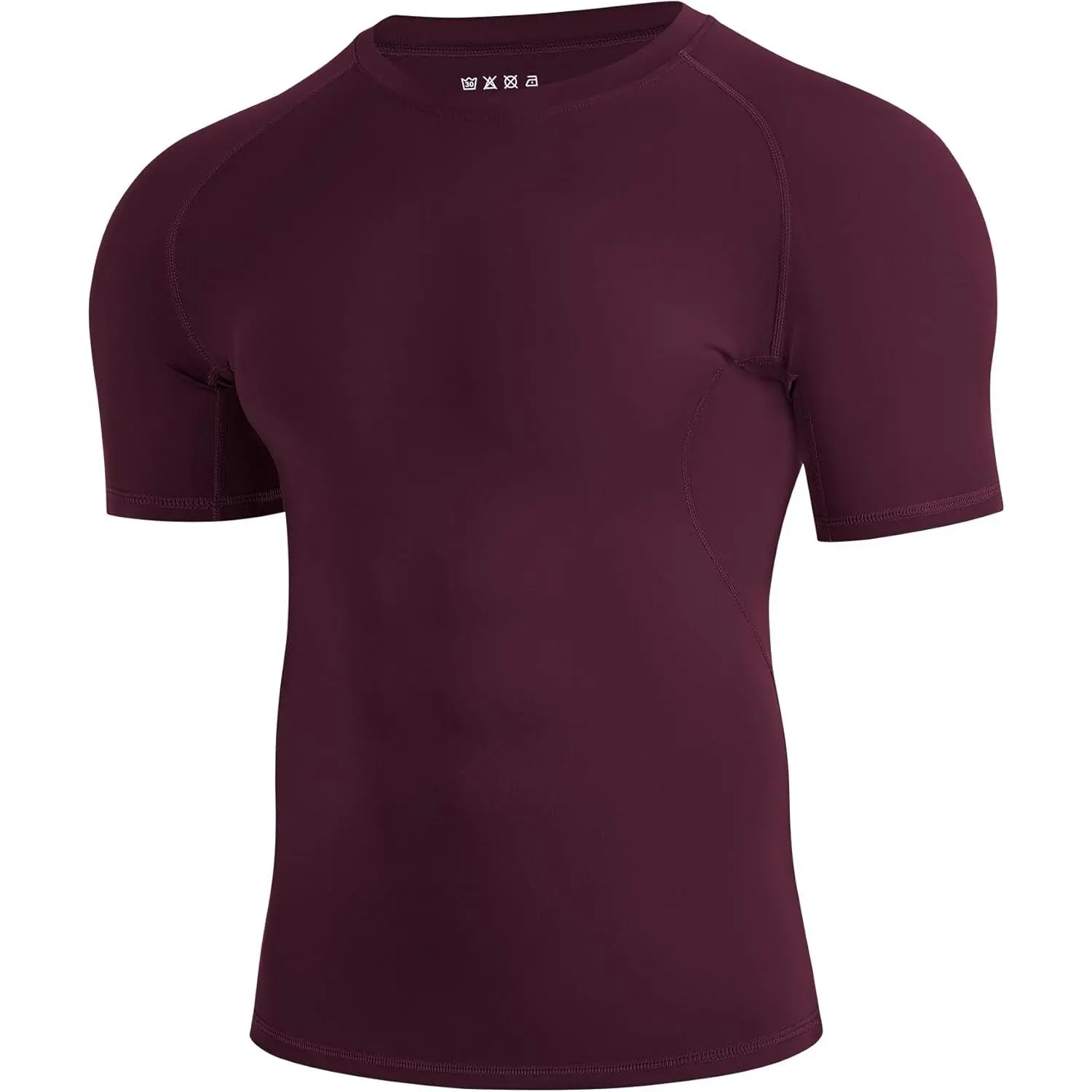 Men's Compression Shirts - Short Sleeve Athletic Football Undershirts, Quick Dry Base Layer T-Shirt for Gym, Running