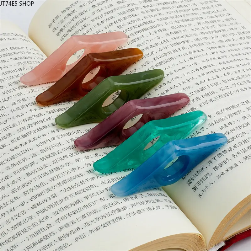Resin Thumb Page Holder, Portable Book Press Bookmark Reading Helper Resin Thumb Page Holder, Portable Book Press Bookmark Reading Helper