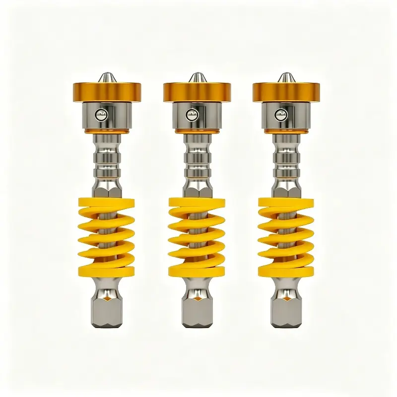 3/5Magnetic Spring Loaded Screwdriver Bit Quickly Release Spring Mechanism For Electric Drills Power Tool