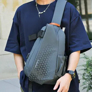 2026 New American-Style Men's Multifunctional Motorcycle Sling Bag – High-Capacity, Waterproof Crossbody Bag for Casual Travel and Riding