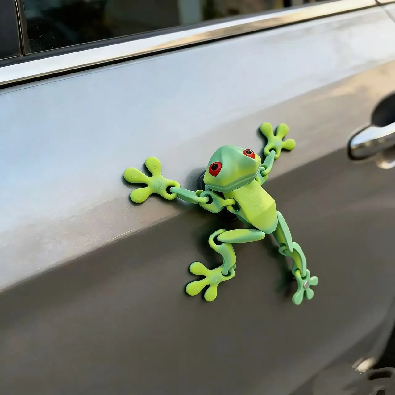 New Fun Gift Refrigerator Magnet Frog Decoration, Creative Magnetic Frog Figurine, Stress Relief Toy for Kids, Funny Decorative Magnet