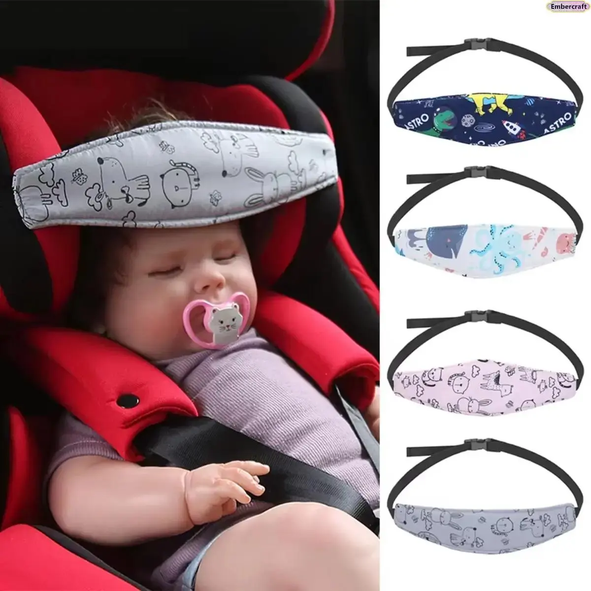 Soft Plush Head Support Pillow for Infants & Toddlers, Aesthetic Unisex Neck Cushion with Adjustable Design and Safe Material for Car Seat, Stroller, Traveling, Infant, Baby, Neck Support
