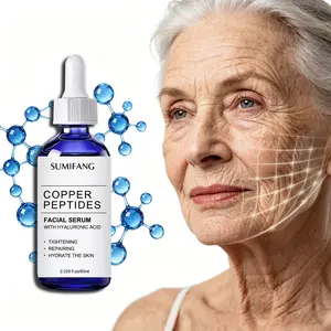 Copper Peptide Facial Essence with Hyaluronic Acid, Tightening, Repairing, Hydrating, Moisturizing Skin, 2.029 Fl Oz/60 Ml