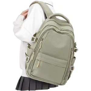 Lightweight Backpack for Women, Large Laptop Travel Backpack Casual Daypack College Bag Rucksack for Men. Green