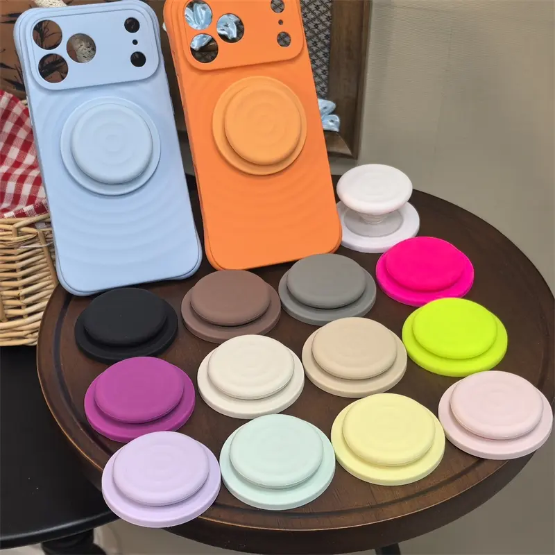 For Magsafe Magnetic Phone Griptok Grip Tok Silicone Stand Holder New 3D Support For iPhone 17 Finger Ring Holder Bracket Cell Phone Holders Cellphone Stand