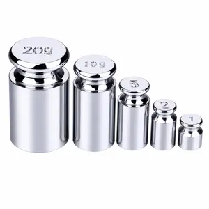 Calibration Weights Set 1g 2g 5g 10g 20g, M1 Grade Chrome-Plated Steel Small Weights for Digital Scale Calibration, Kitchen Pocket Postal and Craft Use, 5 count Gram Set