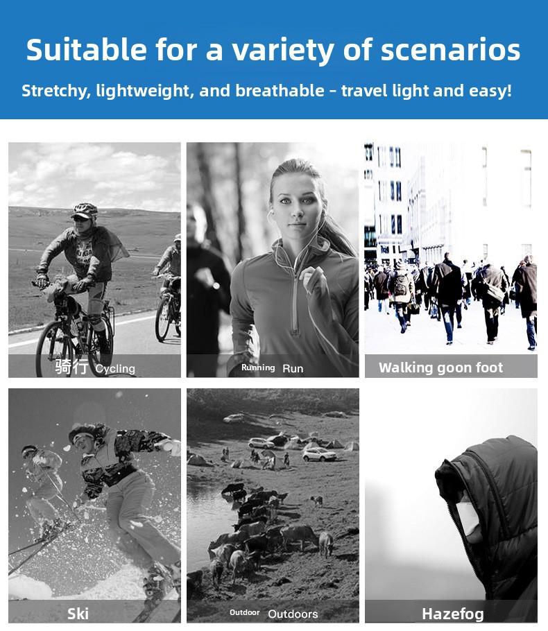 Summer Ice Silk Cycling Balaclava UV Protection Windproof Helmet Liner for Motorcycle & Bicycle