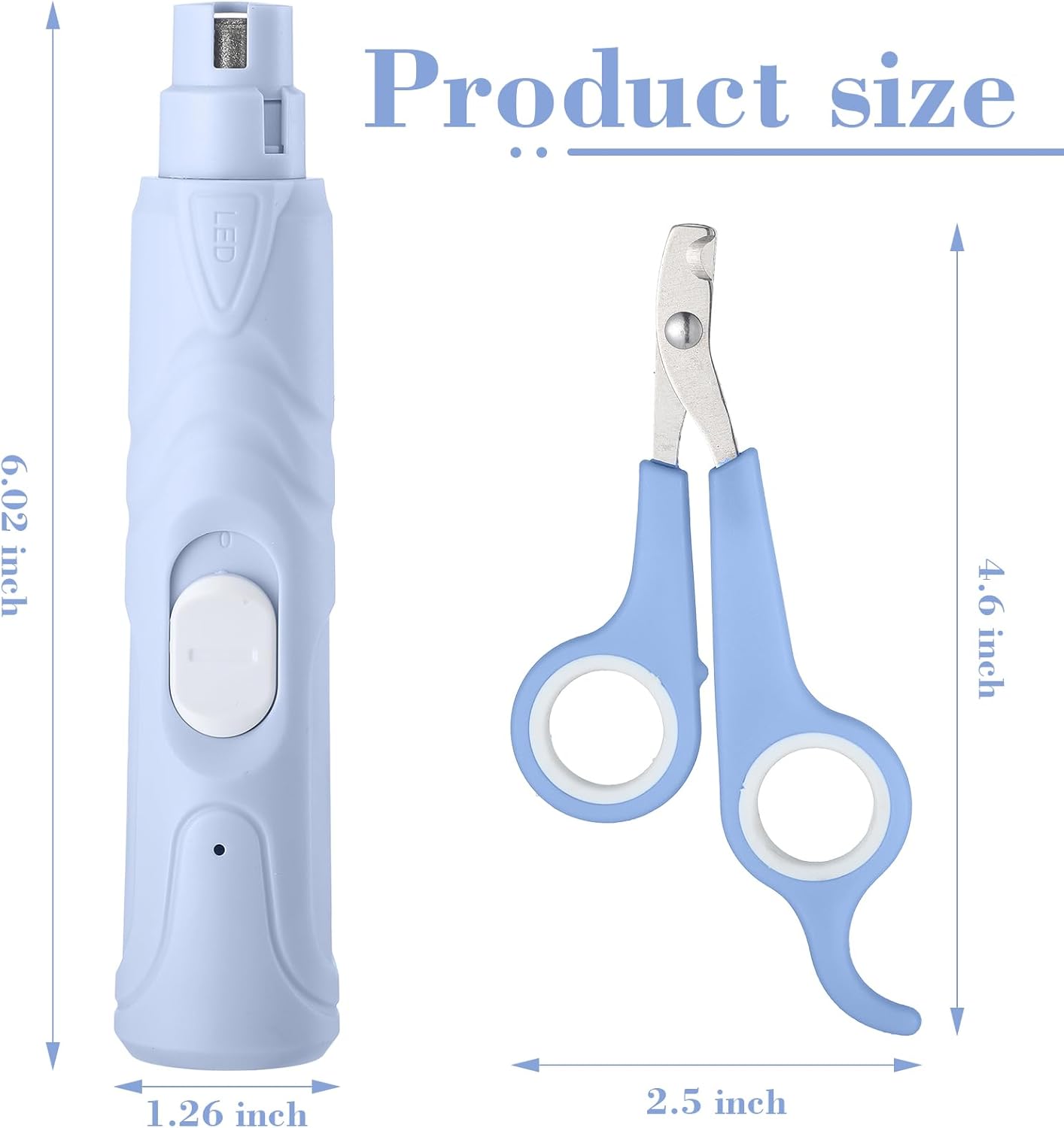 2 Pcs Bird Nail Grinder with Bird Nail Clipper Bird Nail Trimmer Bird Nail File with LED Lamp Grooming Tool for Bird Parrot Budgerigars Parakeets Myna Conure Parakeets Finches Lovebirds 2 Pcs Bird Nail Grinder with Bird Nail Clipper Bird Nail Trimmer Bird Nail File with LED Lamp Grooming Tool for Bird Parrot Budgerigars Parakeets Myna Conure Parakeets Finches Lovebirds