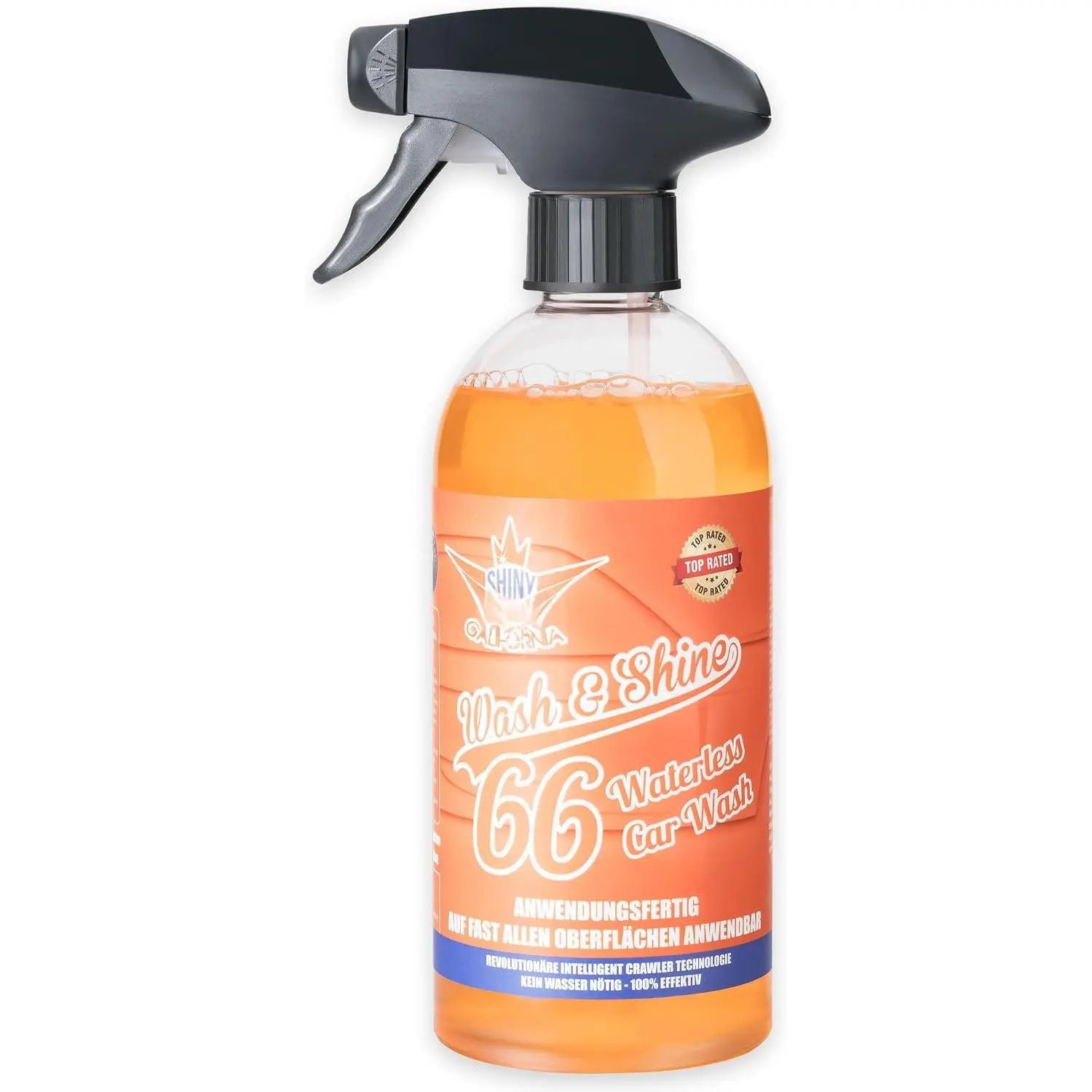 Wash&Shine 66 WATERLESS  Wash | Ultra  Shine Effect |   Soap for  Surfaces | Scratch-Free  Cleaner | 16.9 fl.oz.