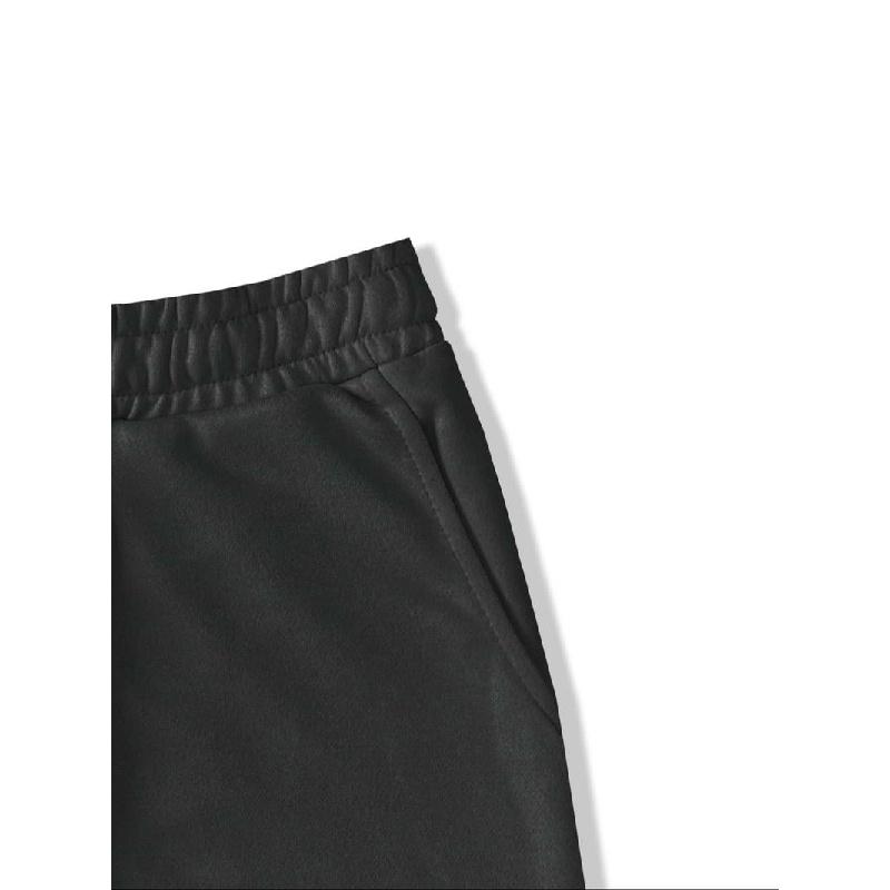 Men's Basic Regular Fit Solid Pocket Drawstring Shorts, Casual Streetwear Simple Patched Detail Elastic Waist Shorts for Summer, Fashion Men's Bottoms for Daily Wear, Menswear, Volleyball Shorts, Gymshorts