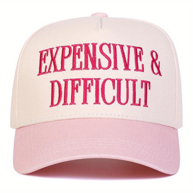 Unisex Letter Embroidered Patchwork Baseball Cap  Spring Autumn Travel Tourism Beach Vacation    Five-sided Hat Outdoor Adjustable Sunscreen Leisure Hat