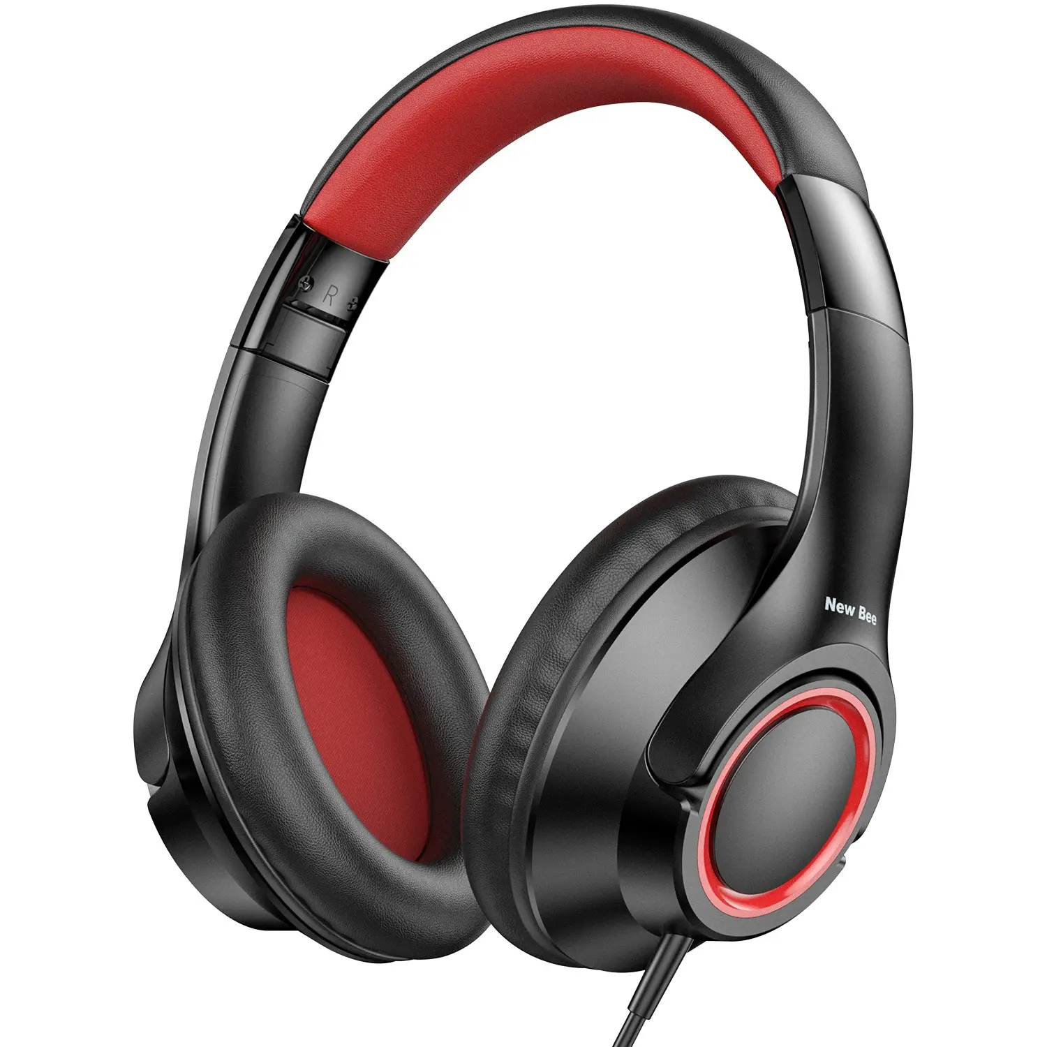 New Bee Over-Ear Kids Headphones, 3.5mm Audio Cable, Kh30 Wired Earphones, Wired Headset, Lightweight, Adjustable Headband, 40mm Speaker, HD Sound, for Students/girls