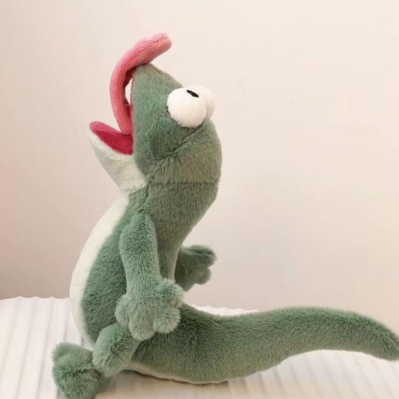 Beaver Lizard Tom Cute Vocal Toy Magnetic Tongue Lizard Abstract Plush Toy Anime Creative Birthday Gift Cute Plush Toys For Kid