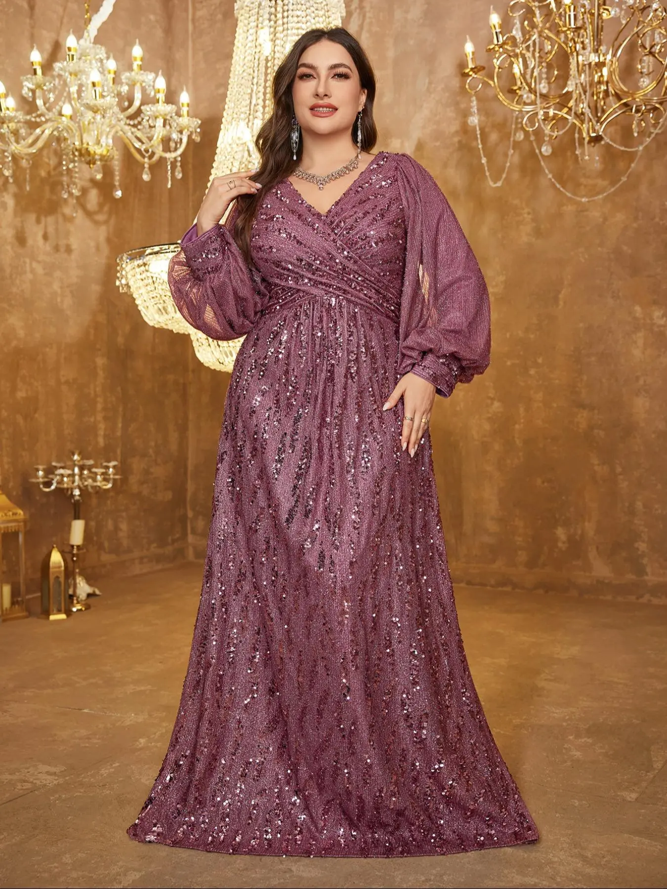 reddish purple dress Mac Duggal Ruched Top Women's Halter Gown - Tiered Ruffle Crimson/reddish pink dress with black