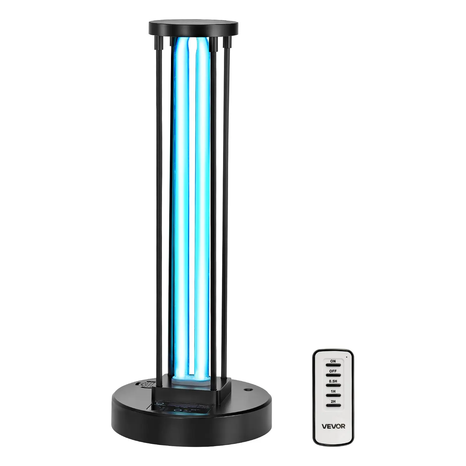 【DealsForYouDays】VEVOR UV Light, 36W Ultraviolet Lamp with Ozone Purifier, UVC Lamp with 30/60/120 Minutes 3-Gear Timer and Remote Control, for Room up to 400 sqft, UVO Lights for Living Room, Bedroom, Hotel, School