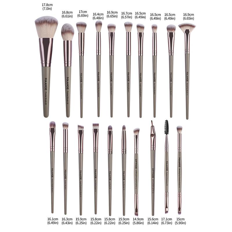 MAANGE Beauty Makeup Brush Set, 20pcs Makeup Brush with Soft Bristles & Comfortable Grip for Beginners, Professional Makeup Tools for Women, Valentine's Day Gift, Cosmetic Brush Set