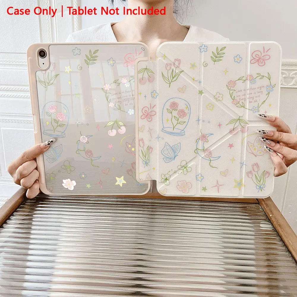 3+Y Fold Multi-Angle Magnetic Stand Tablet Case, Auto Sleep/Wake compatible with iPad PRO/AIR/compatible with XIAOMI,compatible with Samsung Galaxy A9/S9/S7/S10+,Compatible with Huawei matepad