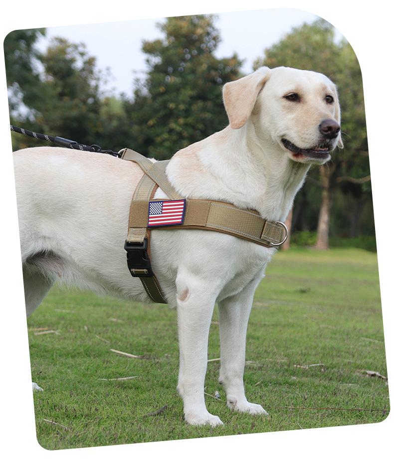 No-Pull Saddle Dog Harness Lightweight T-Shape Tactical Vest for Large Medium Dogs Heavy Duty Reflective Easy On/Off Escape Proof Training Walking Multiple Colors