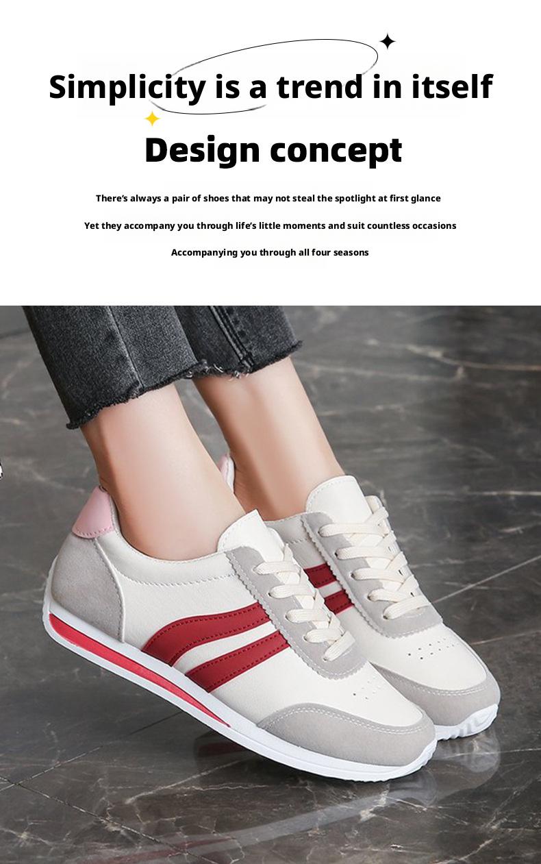 New women's lace-up casual sports shoes, soft-soled running shoes, flat non-slip women's shoes