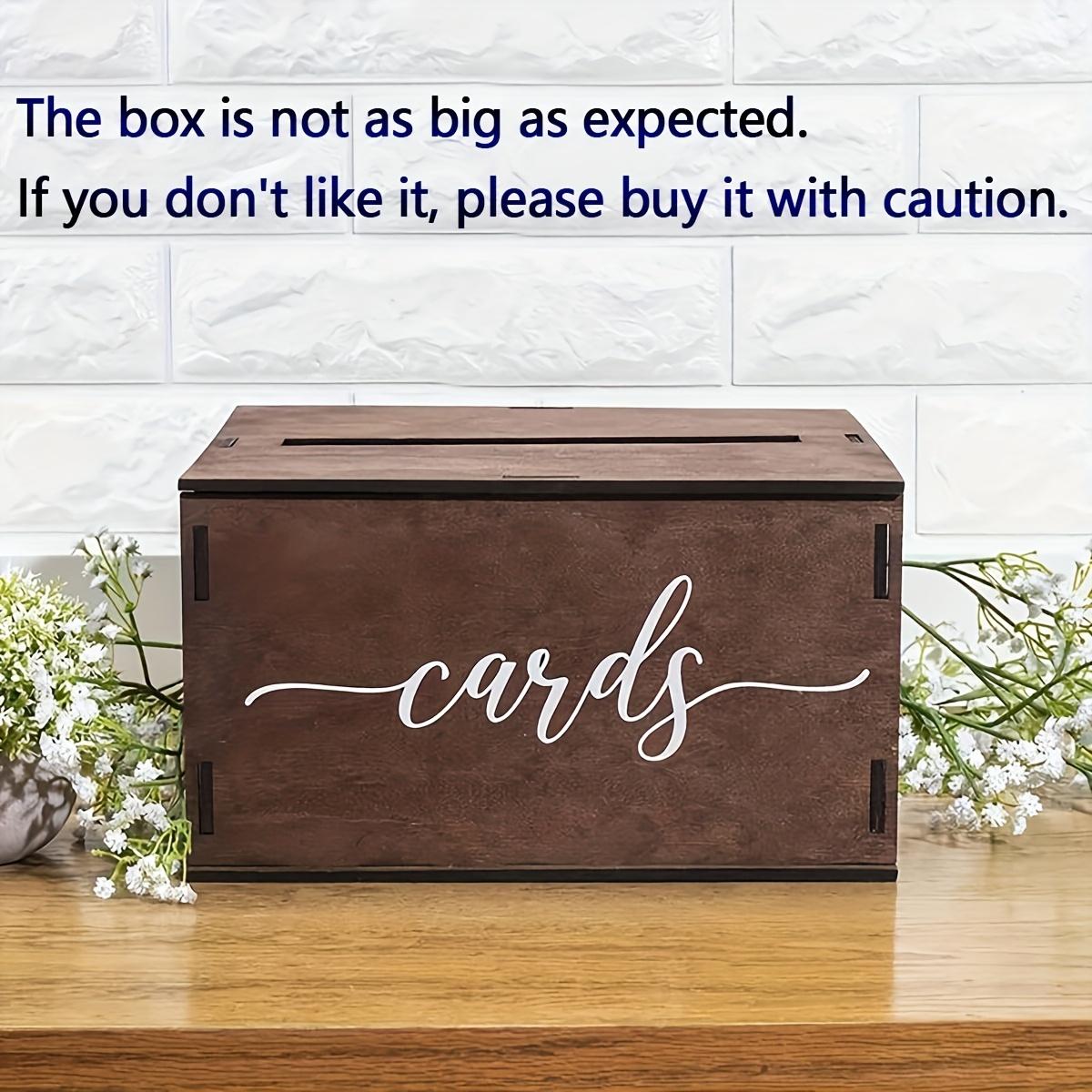 wedding card box, wooden party card box-for wedding banquet wedding invitation storage box wedding decoration ornaments, Valentine's Day, Mother's Day card storage, money box decoration