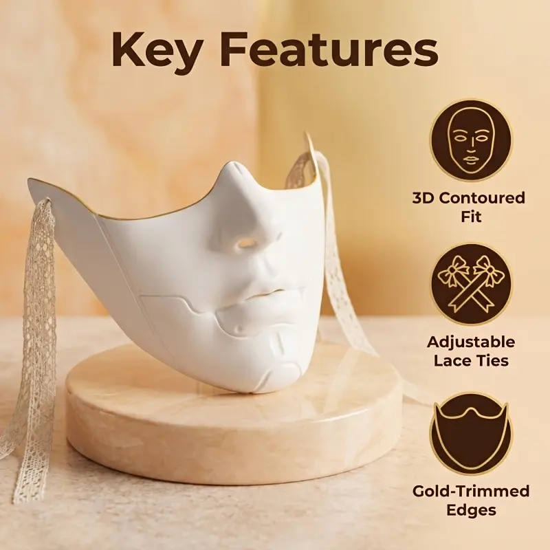 Unisex Half Face Mask for Halloween & Christmas Parties, Mechanical Style Cosplay Costume Accessory, Perfect for Masquerades & Events