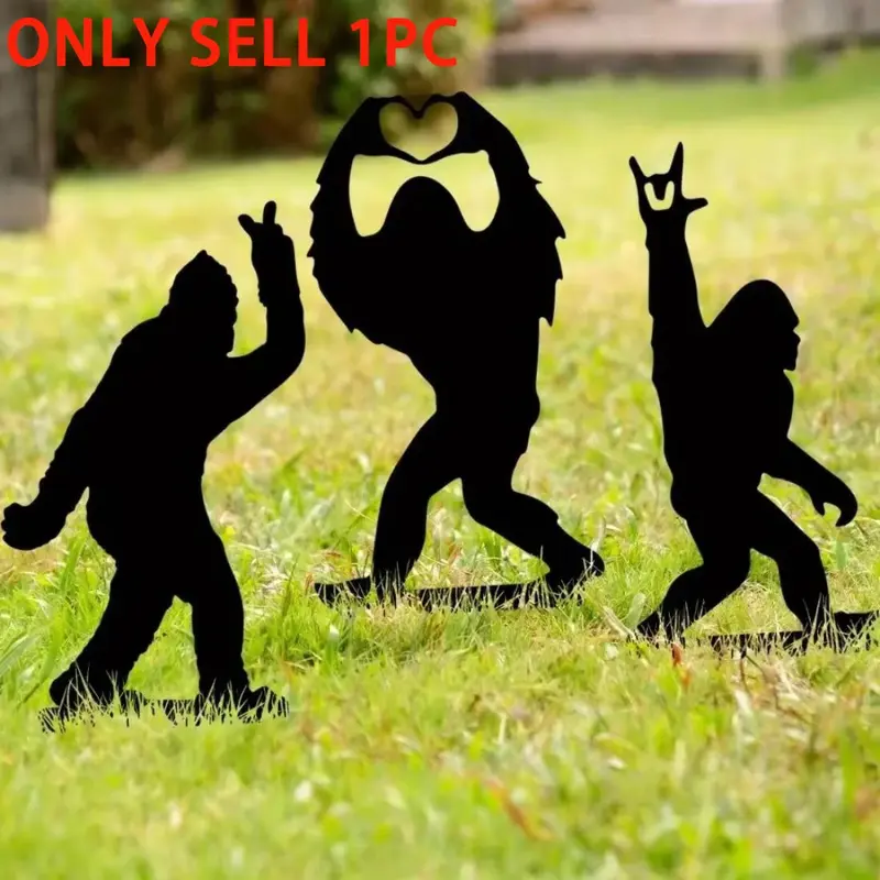 Sasquatch Statue Decor, Garden Decorative Stakes, Outdoor Garden Statues, Garden Decor Supplies for Outdoor Spaces, Unique Gifts for Men and Women, Garden Accessories
