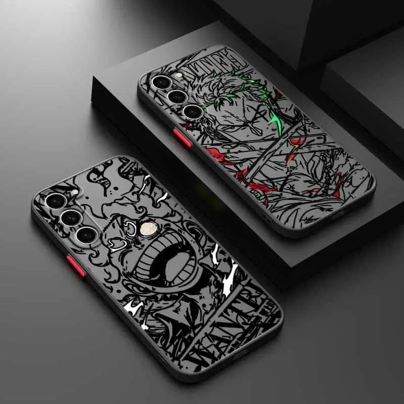 Anime Themed Mobile Accessory Soft TPU Silicone TPU Phone Cover Casing - Frosted Translucent Customized Smartphone Protection for Samsung S21-S22-S23-S24-S25-S26, A12-A13-A14-A15-A16-A25-A35-A52-A54, FE-Ultra-Plus-Lite