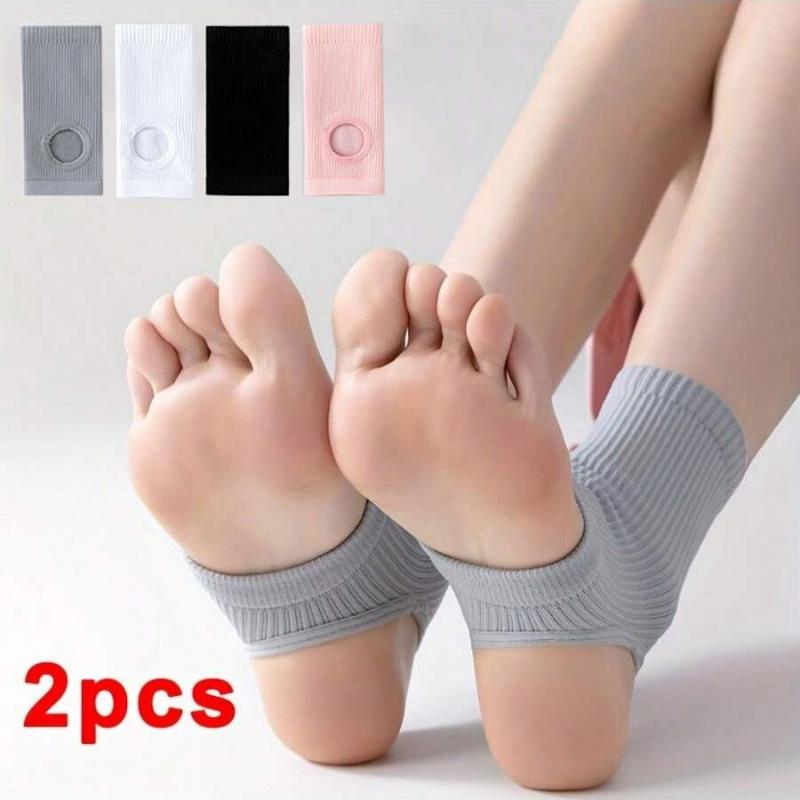 2pcs Compression Ankle Support Socks - Knitted Ankle Braces for Men and Women - Breathable, Moisture-Wicking Yoga Socks