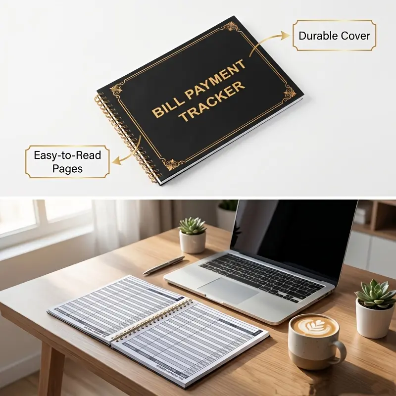 2PCS 3-year Monthly Bill Tracking Notebook That Can Track 36 Months, Suitable For Family Financial Budget Planners To Record Expenses And Payment Logs, As Well As Debt Repayment Plans