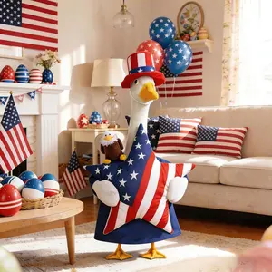 4th of July Goose for 23" Geese, Patriotic Stars Eagle Costume, Independence Day Clothes, Usa 250th Anniversary Decorations