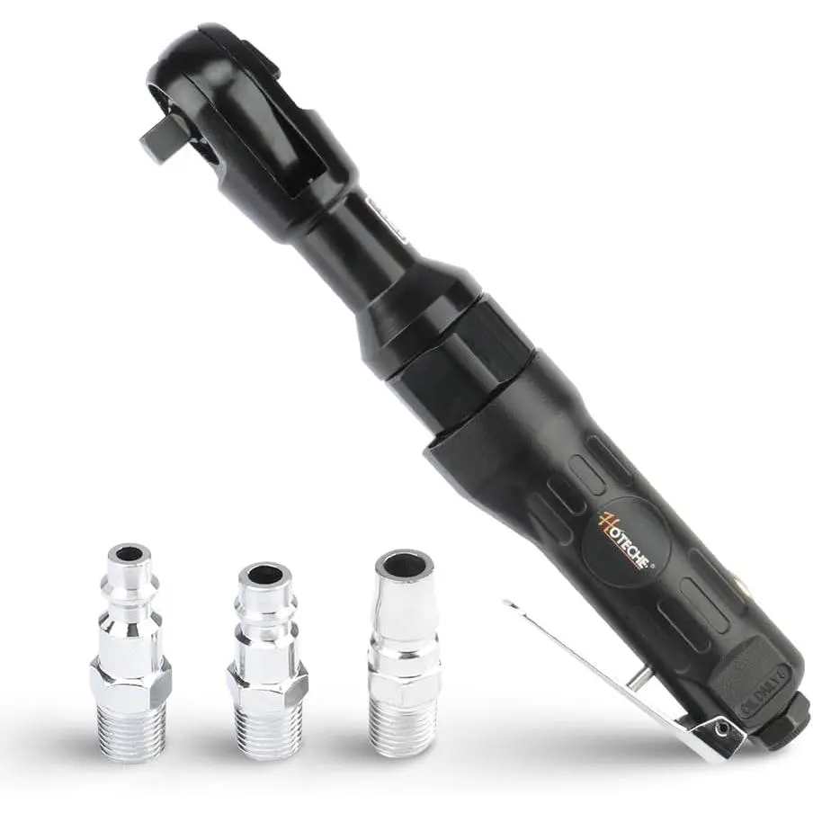 1/2-Inch Air Ratchet Wrench, 65 Ft-lb Max Torque Pneumatic Ratchet Tool, High Speed Professional Air  Socket Wrench for Automotive Repair and Tight Spaces, 1/4" Air Inlet