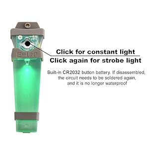 Tactical Helmet Light, Personal Identification Marker Survival Safety Signal Light with Constant/Strobe Task Lamp for Hunting Fishing Hiking Cycling