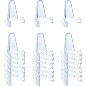 24 Packs Thickened 2.3 Inch Acrylic Card Display Stands Holder for Magnetic Card Holder Challenge Medals Baseball Sports Trading Cards