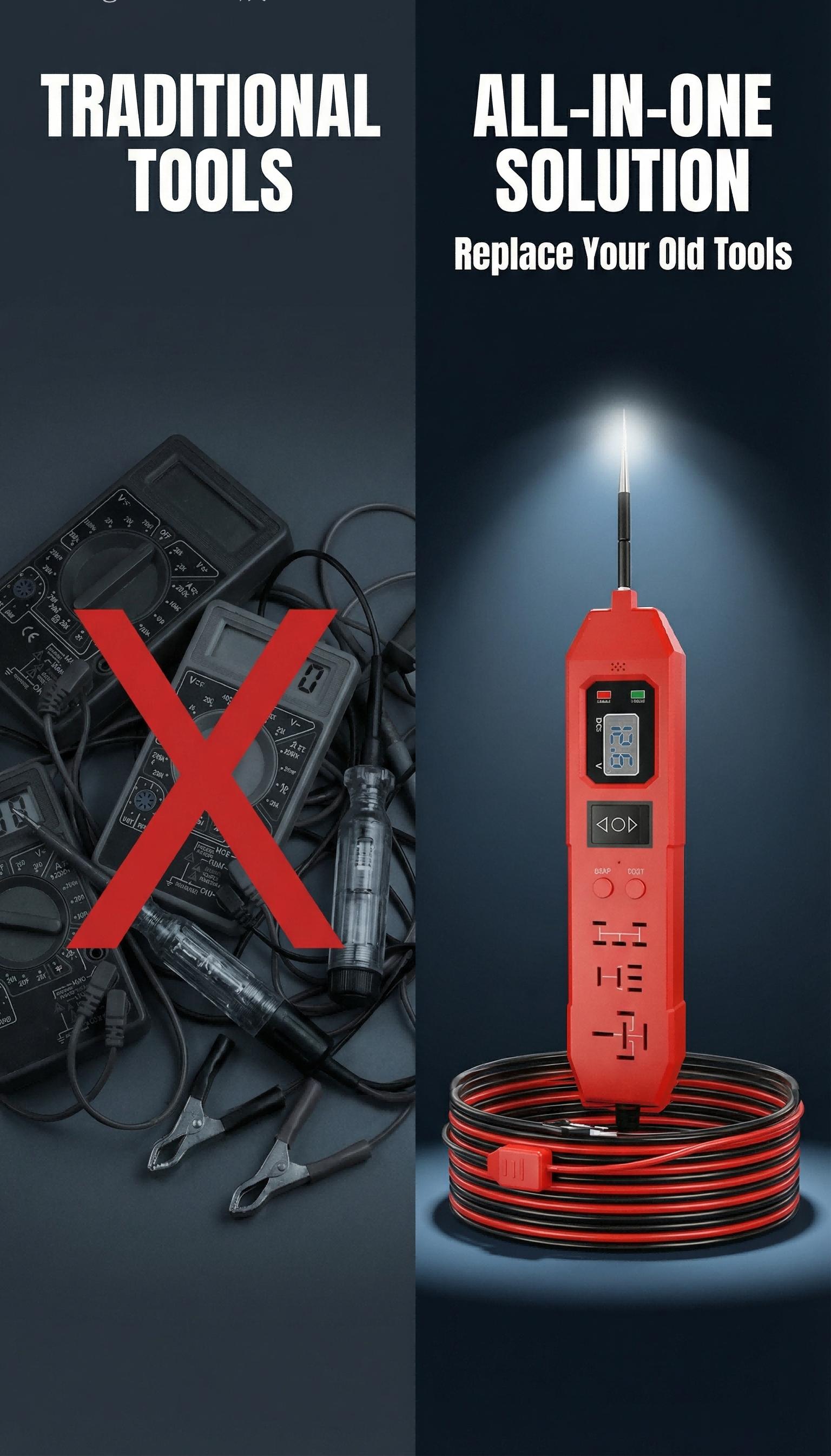 3 in 1 Power Circuit Probe Tester,3.5-36V DC Circuit Tester Automotive,Test Light,relay tester , Fuse & Voltage Tester,Automotive Short Circuit Breake Finder Electrical Tools summerwins,summerwins