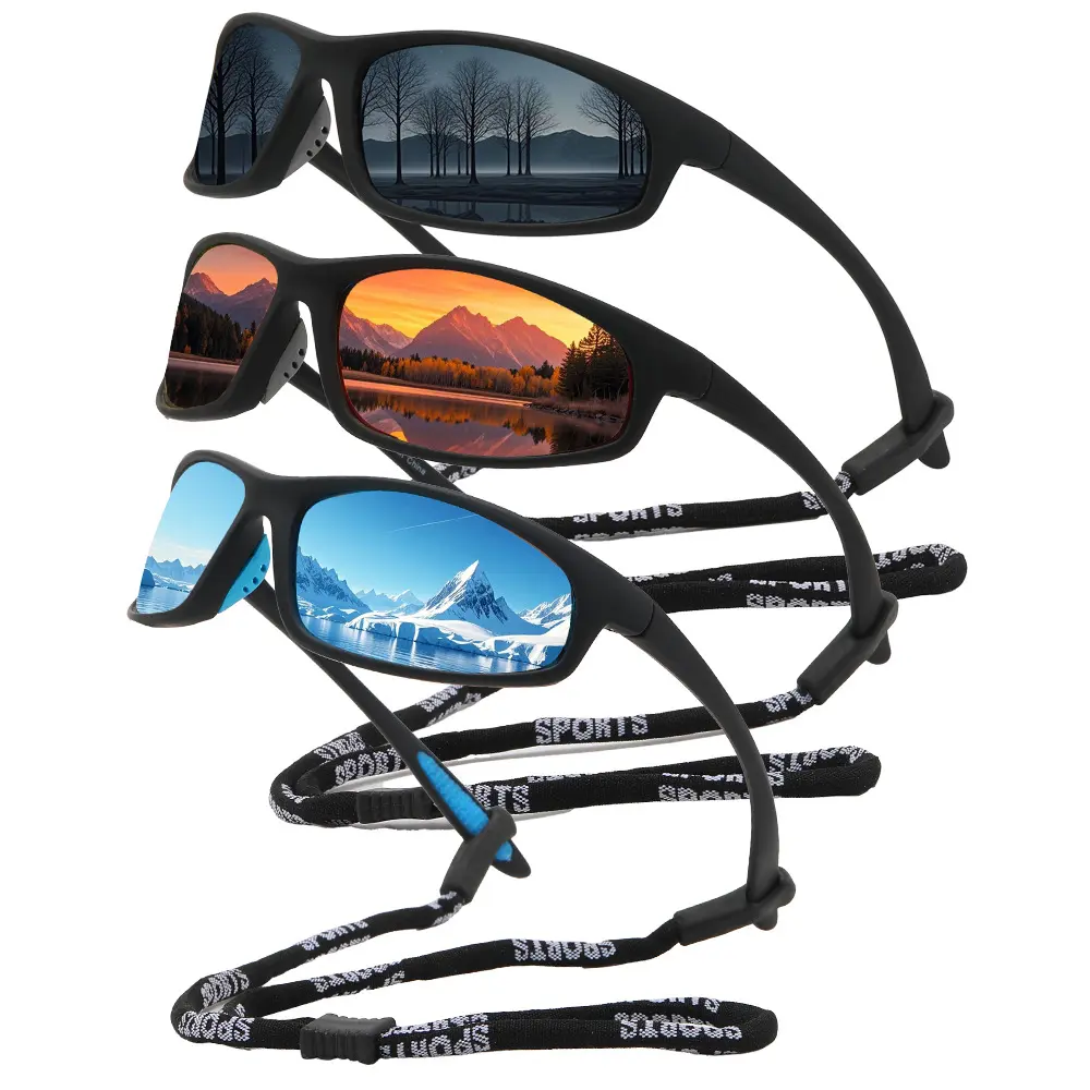 Polarized Sports Eyewear for Men and Women - Anti-Glare UV Protection Cycling Glasses, Fishing Night Vision Sunglasses, Driving Goggles, Mountaineering & Off-Road Eyewear, Sunglasses For Women, Men's Sunglasses