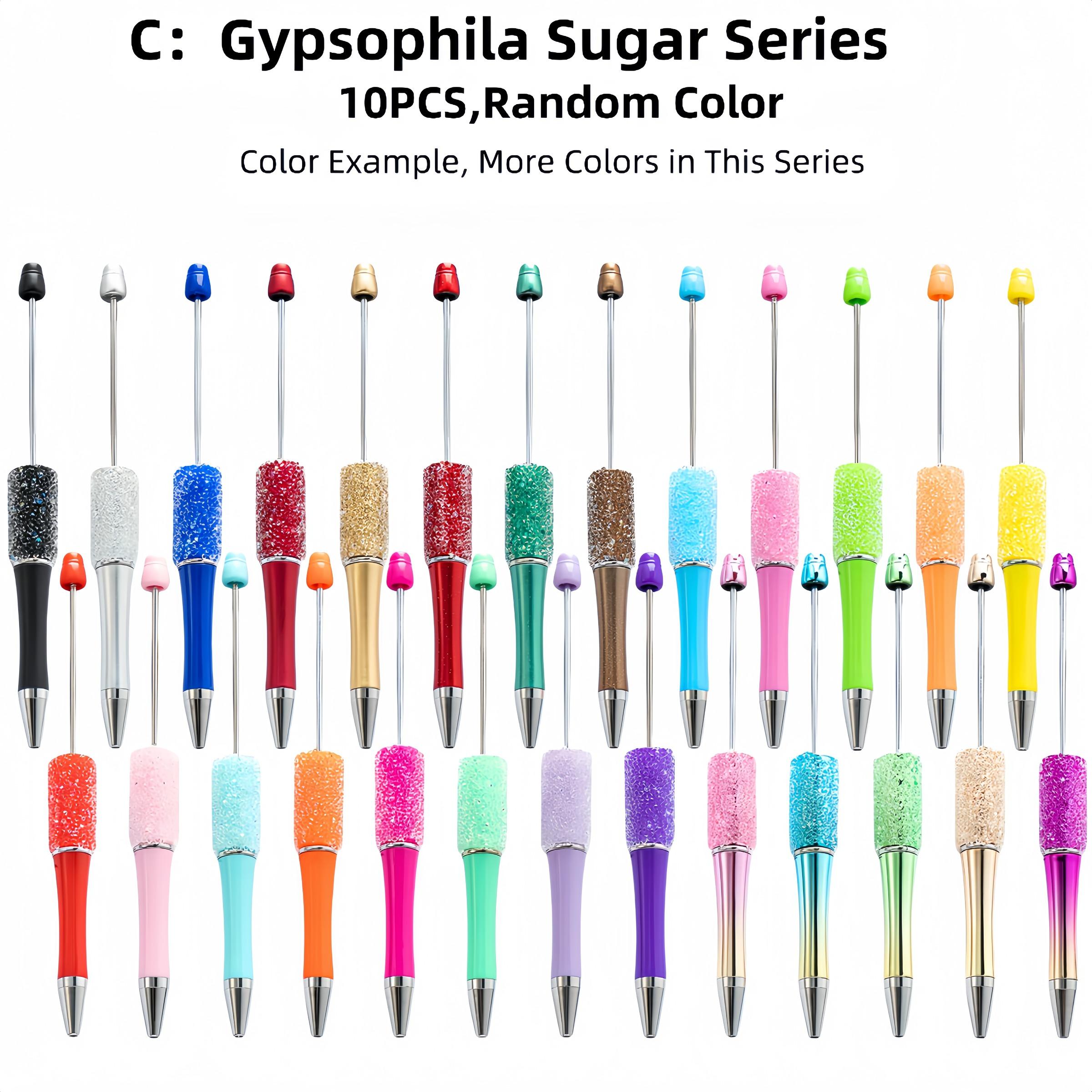Random Color Rhinestone Decor Ballpoint Pen, 10pcs/set Creative Glitter Ballpoint Pen, Writing Pen for Office School Student, Funny Teacher Pens, Office Stationery Supplies
