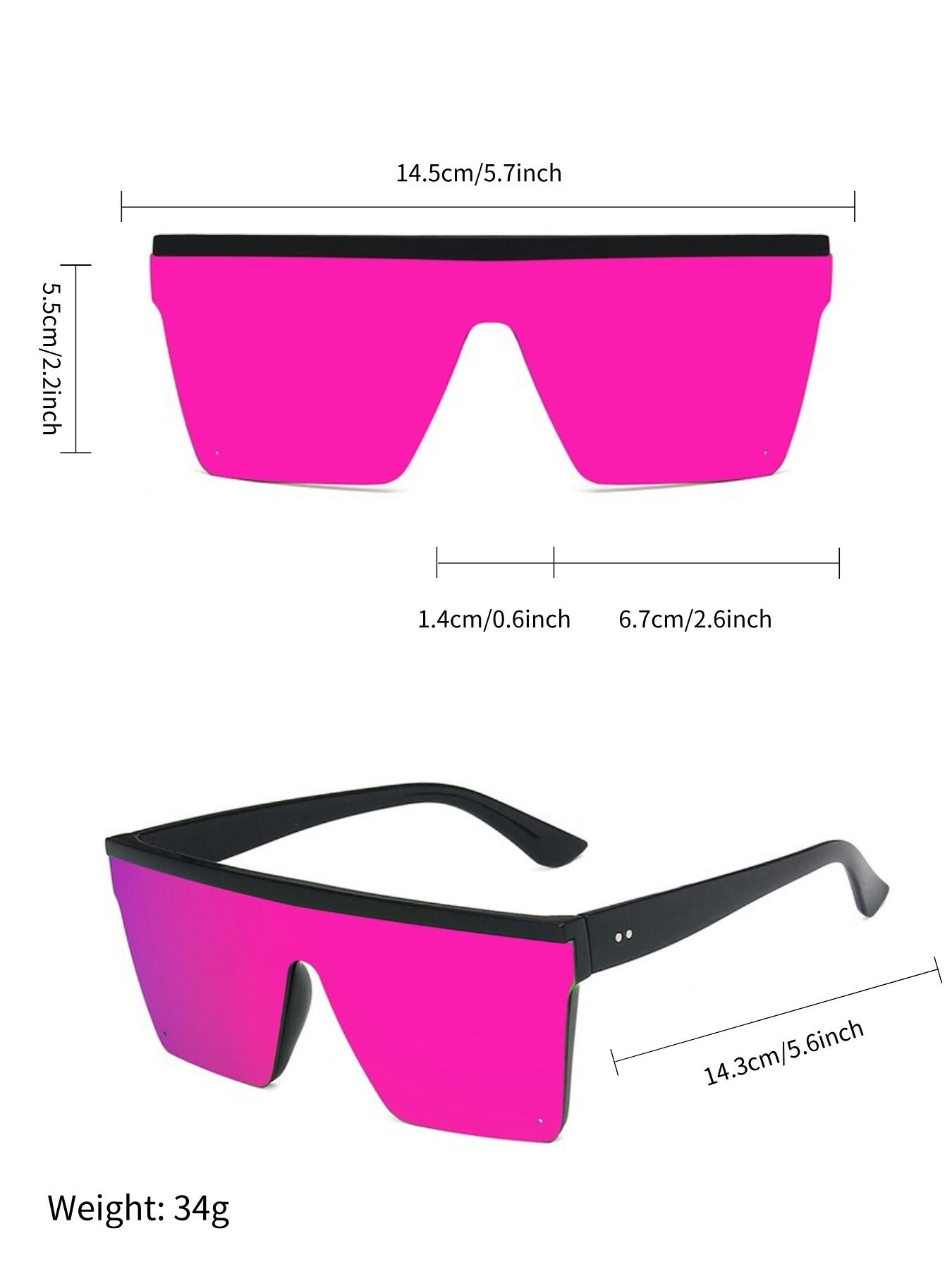Unisex Street Trend Square Large Frame Sunglasses, Trendy Vintage Pink Sunglasses for Travel Use, Fashion Accessories for Outdoor Activities, Fashionable Sunglasses