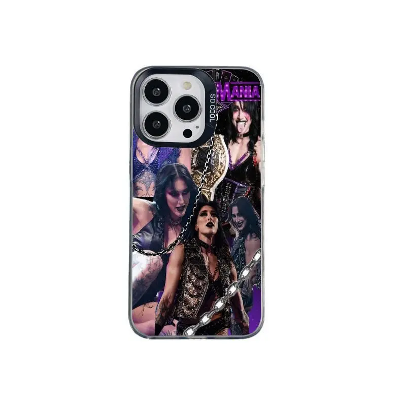 Matte-Finish Gothic Art WWE Rhea Ripley High-Detail Protective Phone Case, Multi-Model Compatible with iPhone 12-17 & Samsung S22-S26 Series, Ideal WWE Theme Gift